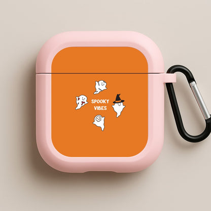 Spooky Vibes Ghosties I Pink AirPods Case