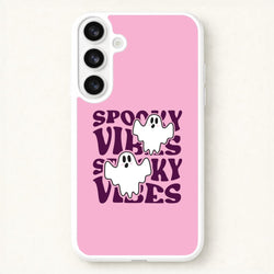 Spooky Vibes Pink Phone Case for Galaxy S26