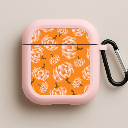 Disco Pumpkins Pattern Pink AirPods Case