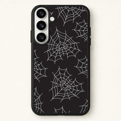 Spiderweb Hearts Pattern Phone Case for Galaxy S26 Plus