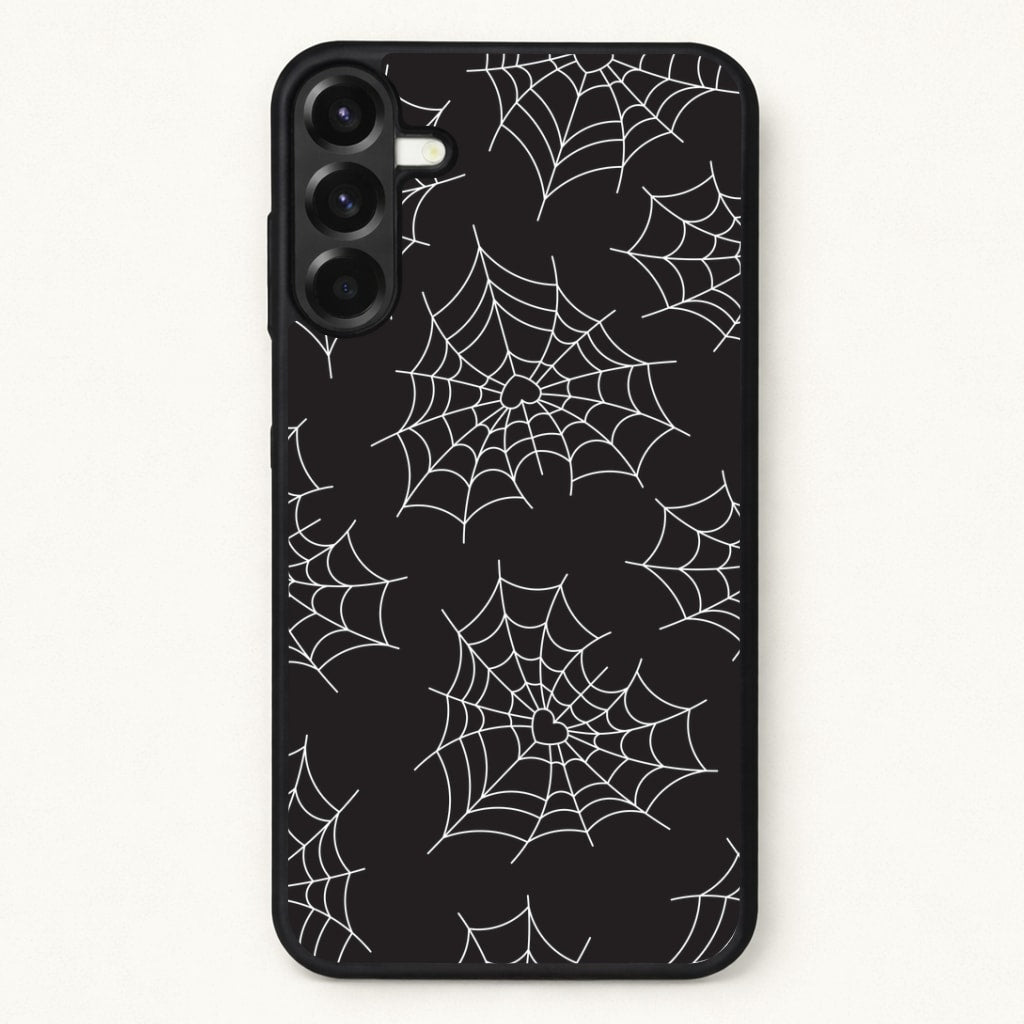 Spiderweb Hearts Pattern Phone Case for Galaxy A17