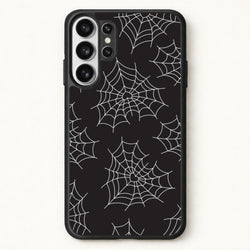 Spiderweb Hearts Pattern Phone Case for Galaxy S26 Ultra