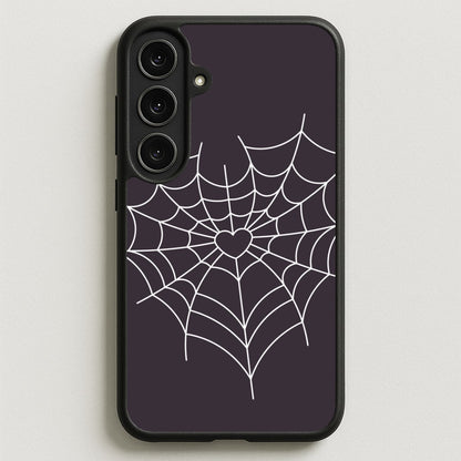 Spiderweb Hearts I Phone Case for Galaxy S25FE