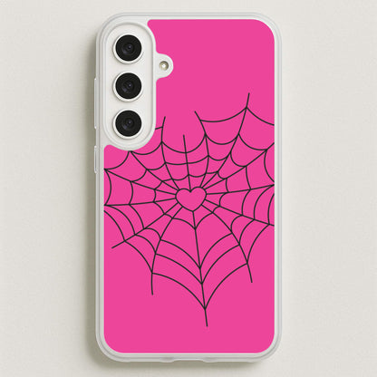 Spiderweb Hearts II Phone Case for Galaxy S25FE