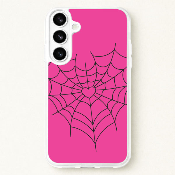 Spiderweb Hearts II Phone Case for Galaxy S26 Plus