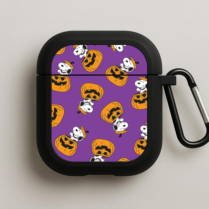 Cartoon Beagle Pumpkin Pattern AirPods Case