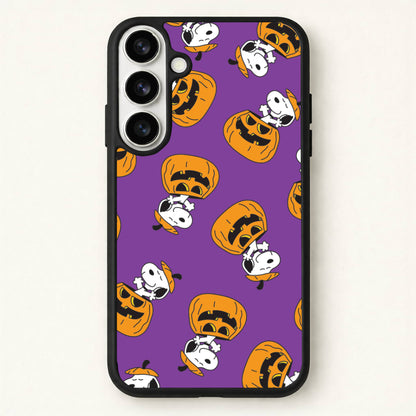 Cartoon Beagle Pumpkin Pattern Phone Case for Galaxy S26