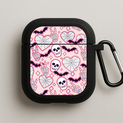 Cute Halloween Stickers Pattern AirPods Case