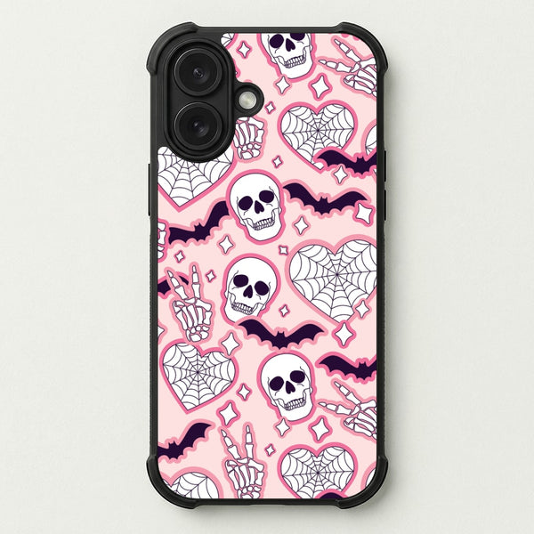 Cute Halloween Stickers Pattern Phone Case — Bumper case