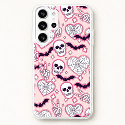 Cute Halloween Stickers Pattern Phone Case for Galaxy S26 Ultra