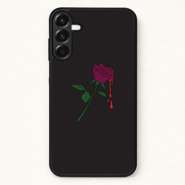 Dark Pink Rose Phone Case for Galaxy A37