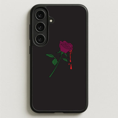 Dark Pink Rose Phone Case for Galaxy S25FE