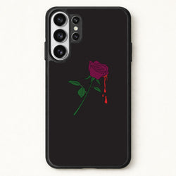 Dark Pink Rose Phone Case for Galaxy S26 Ultra