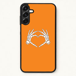 Skeleton Heart Phone Case for Galaxy A57
