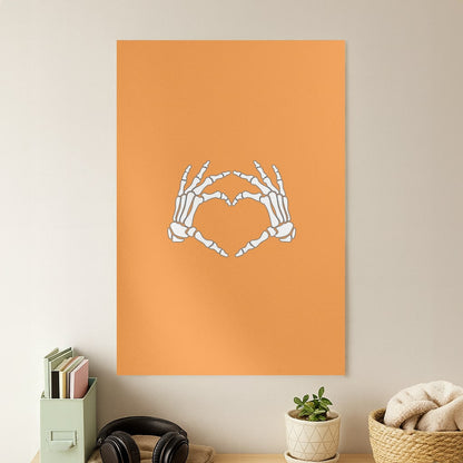 Skeleton Heart Poster