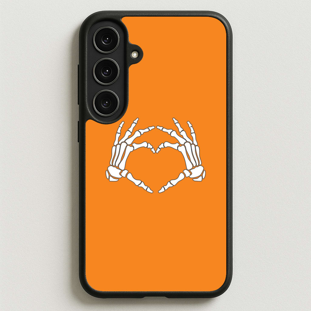 Skeleton Heart Phone Case for Galaxy S25FE