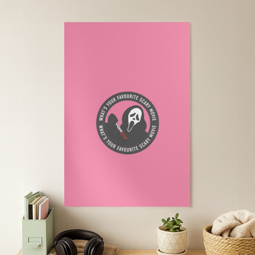 What's Your Favourite Scary Movie Badge Poster