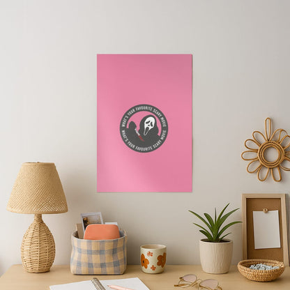 What's Your Favourite Scary Movie Badge Art Print
