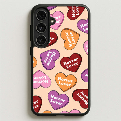 Horror Lover Hearts Pattern Phone Case for Galaxy S25FE