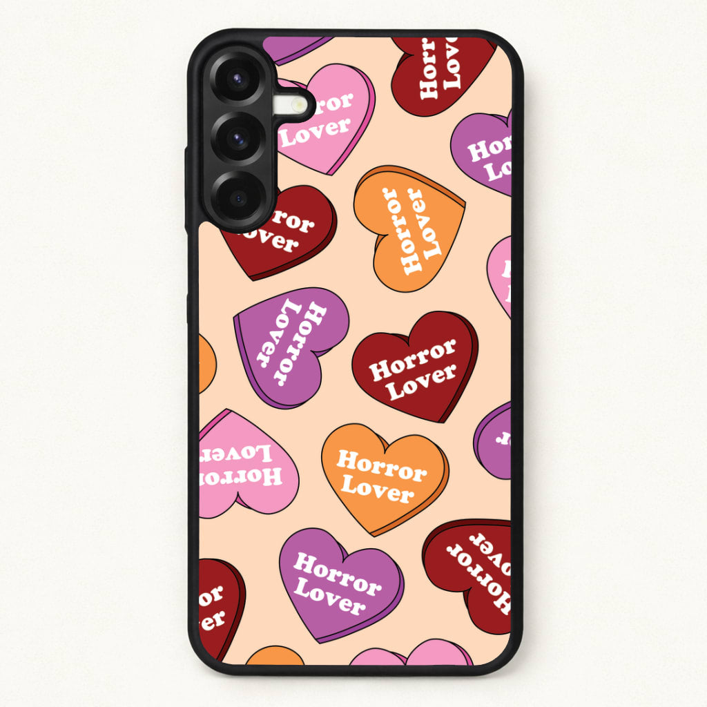 Horror Lover Hearts Pattern Phone Case for Galaxy A57