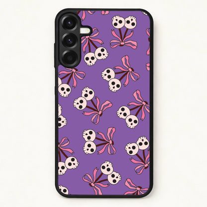 Cherry Skulls Pattern Phone Case for Galaxy A57