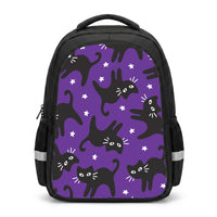 Cartoon Black Cats And Stars Pattern Backpack