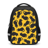 Black Cat Silhouettes Pattern Backpack