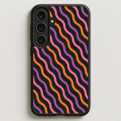 Wavy Abstract Halloween Pattern Phone Case for Galaxy S25FE