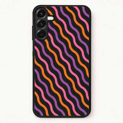 Wavy Abstract Halloween Pattern Phone Case for Galaxy A57