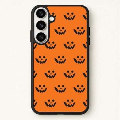 Carved Pumpkin Face Pattern Phone Case for Galaxy S26 Plus