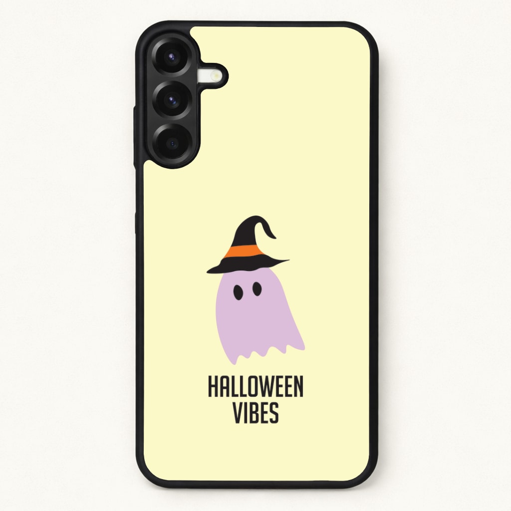 Purple Ghost Halloween Vibes Phone Case for Galaxy A57