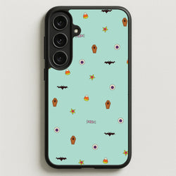 Minature Halloween Cartoons Pattern Phone Case for Galaxy S25FE