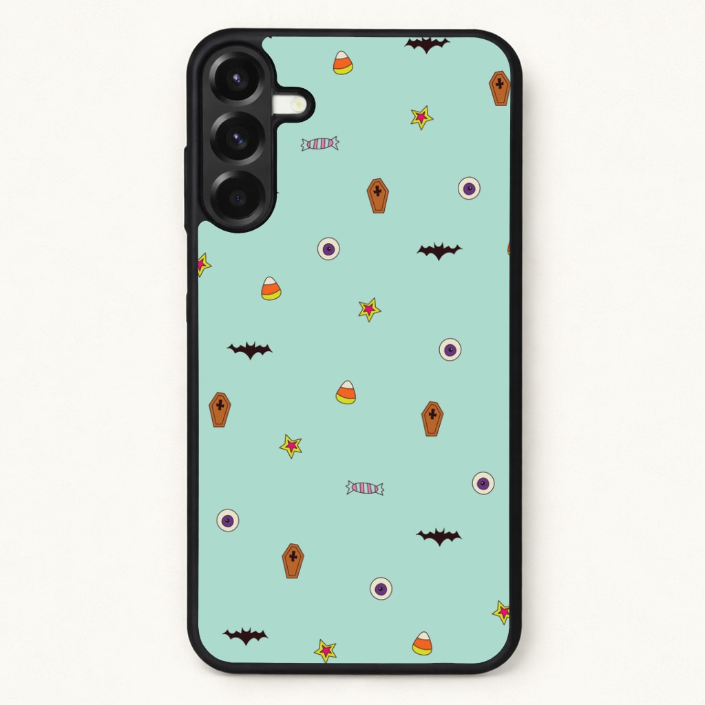 Minature Halloween Cartoons Pattern Phone Case for Galaxy A57