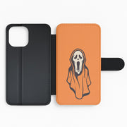 Orange Scream Wallet Phone Case 2