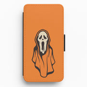 Orange Scream Wallet Phone Case 1