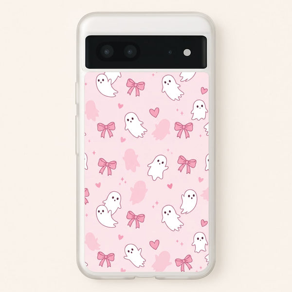 Pink Ghosts And Bows Phone Case - Google Pixel 7 / Standard