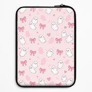Pink Ghosts And Bows Laptop Sleeve 1