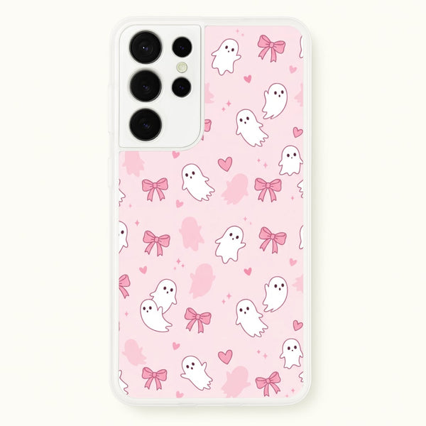 Pink Ghosts And Bows Phone Case - Galaxy S21 Ultra / Standard