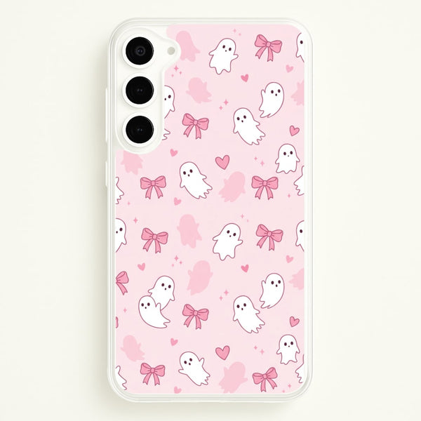 Pink Ghosts And Bows Phone Case - Galaxy S23 Plus / Standard