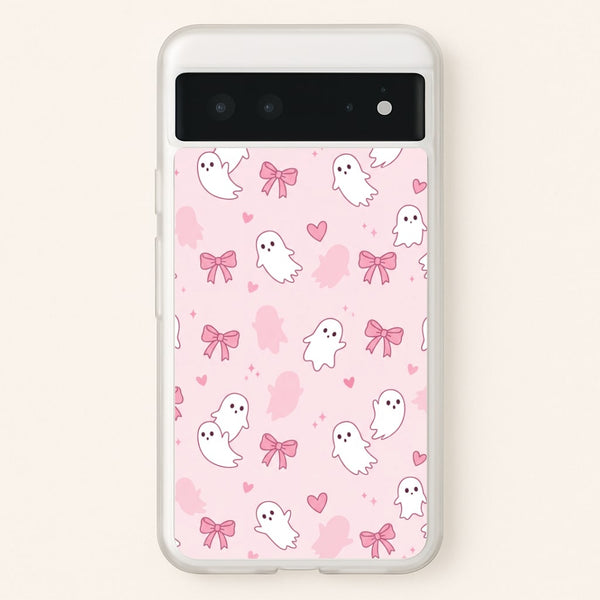 Pink Ghosts And Bows Phone Case - Google Pixel 6 / Standard