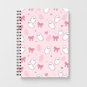 Pink Ghosts And Bows Notebook 1