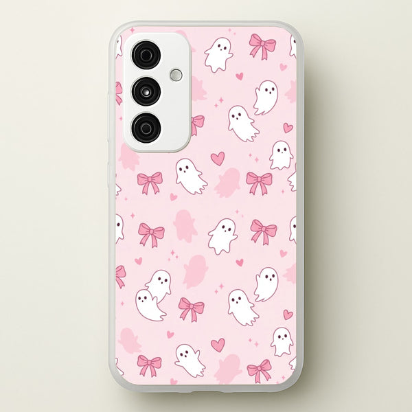 Pink Ghosts And Bows Phone Case - Galaxy A55 / Standard
