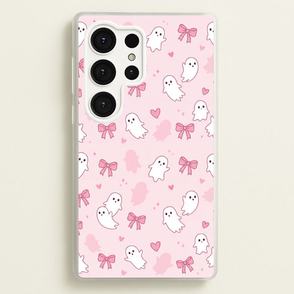 Pink Ghosts And Bows Phone Case - Galaxy S25 Ultra / Standard