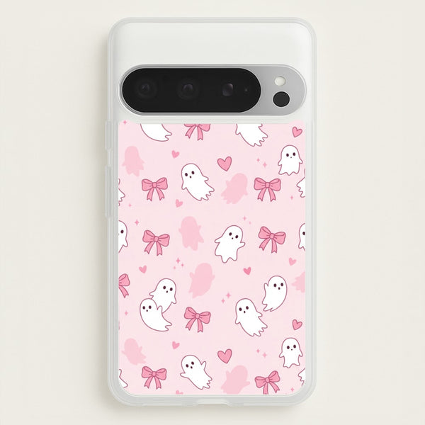 Pink Ghosts And Bows Phone Case - Google Pixel 9 Pro XL / Standard