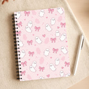 Pink Ghosts And Bows Notebook 3