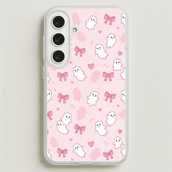Pink Ghosts And Bows Phone Case - Galaxy S25FE / Standard