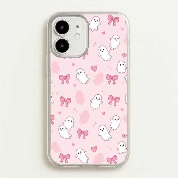 Pink Ghosts And Bows Phone Case - iPhone 12 / 12 Pro / Standard