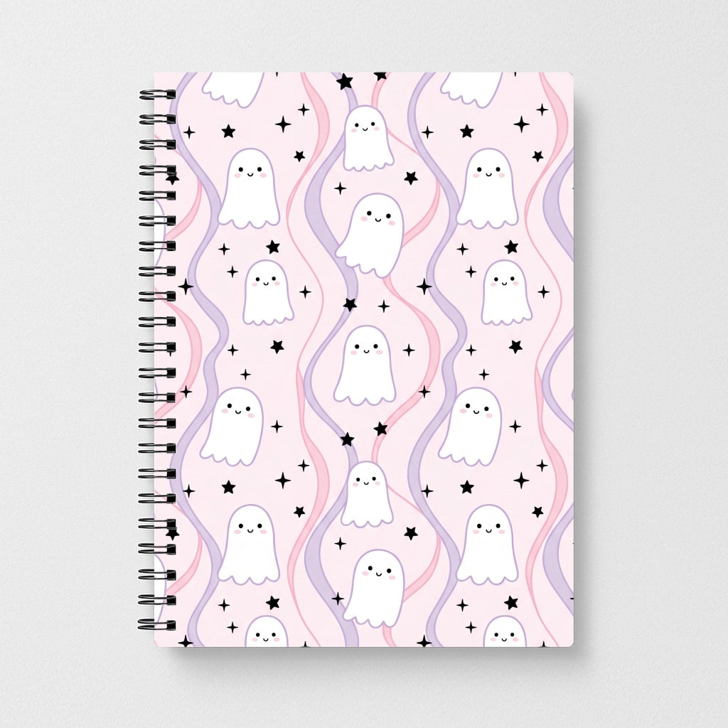 Wavy Ghost Pastels Notebook