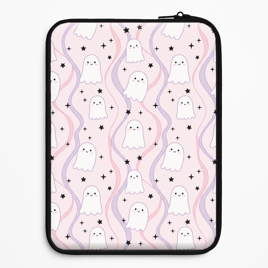 Wavy Ghost Pastels Laptop Sleeve