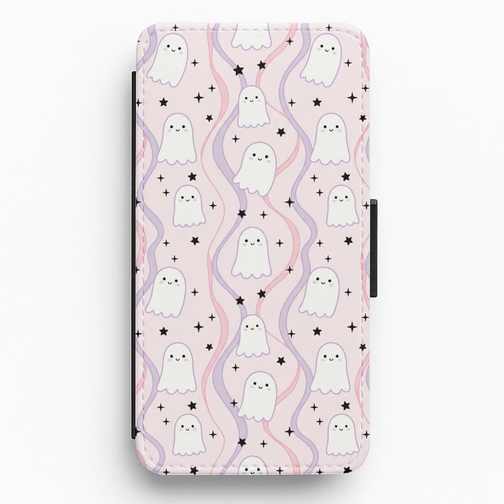 Wavy Ghost Pastels Flip / Wallet Phone Case